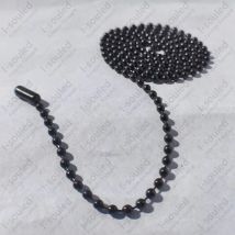 Dünne kleine klassische 2,4mm schwarze Titan Kugel kette Halskette Leichtigkeit DIY Ihren eigenen Schmuck
