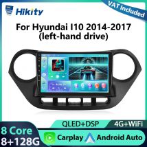 Hikity 2Din 8core per Hyundai I10 2014-2017 lettore multimediale 4G 8 + 4G Bluetooth Carplay Android Auto DSP RDS Car Stereo