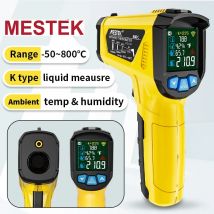 MESTEK -50-800 Gradi Termometro Digitale A Infrarossi Misuratore di Umidità Termometro Igrometro Temperatura Pistola Laser Pirometro