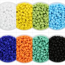 40 gr/beutel Glas Matte Rocailles Candy Farbe Nette Mini Milchglas Reis Perle für Schmuck Machen Liefert DIY Halskette Armband