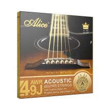 Alice awr49j akustische gutiar saiten für 6-saitige leichte/super leichte phosphor bronze mehr schicht ige nano beschichtung gutiar zubehör