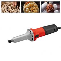 Smerigliatrice elettrica diritta 750W Rettificatrice per smerigliatrice Regolatore di velocità 0-27000 giri/min Strumento di lucidatura Ø6mm