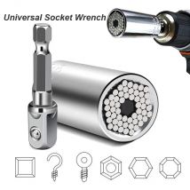 Universal Steckschlüssel Kopf Set Hülse Gadget 7-19mm Bohrmaschine Adapter Spanner Schlüssel Mutter Magic Grip Multi hand Werkzeuge Multitool