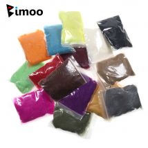 Bimoo 1 borsa 3g Fly Tying Fibra di capelli di lepre Ninfa Scuds Ice Wing Dubbing Materiale Flash Sparkle Capelli di coniglio