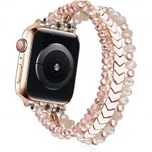 Neues Armband Link Perlen Armband für Apple Watch Band für Frauen 38mm 40mm 41mm 42mm 44mm 45mm 46mm 49mm