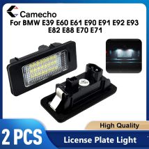 Camecho 2 pz LED Numero di Targa Luce Per BMW E39 E60 E61 E90 E91 E92 E93 E82 E88 E70 E71 Luci targa auto