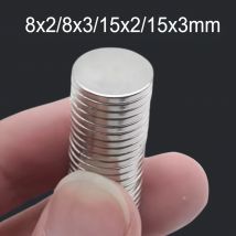 8x2/8x3/15x2/15x3mm Mehrzweck-Rundmagnet, weit verbreitet in Whiteboards, DIY-Taschen, Büros, Halloween-Kunsthandwerk, Nagelkunst