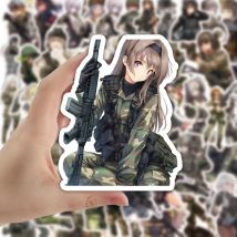 10/30/50pcs Anime Frauen Soldaten Mädchen Aufkleber Dekoration Koffer Scrap booking Laptop Telefon Briefpapier Manga Kind Spielzeug Aufkleber