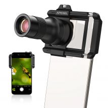 APEXEL 2in1 Teleobjektiv Beobachtung 6X Teleskopobjektiv für iPhone andere Smartphone-Aufnahmen Handy-Objektiv-Zubehör