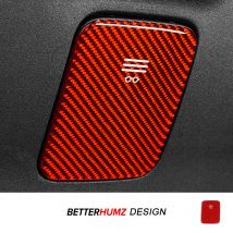 Für Ford Mustang GT 2024 2025 Carbon Faser Gläser Fall Boxen Lagerung Schalter Panel Trim Aufkleber Auto Innen Tuning Zubehör