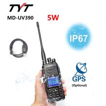 TYT MD-UV390 5 Watt GPS (opzionale) Dual Band VHF/UHF Walkie Talkie digitale IP67 Radio DMR impermeabile