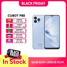 Cubot Global versión Android Smartphone P80, teléfono Android 13, 8 GB de RAM, 256 GB/512 GB de ROM, NFC, pantalla grande de 6,583", cámara de 48 MP