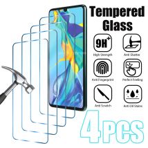 Szkło hartowane 4 SZTUK do Huawei P30 Pro P20 P40 Lite E P Smart Z 2019 2021 Mate 20 Ochrona ekranu do Honor 12 20 10 Lite X8 9X