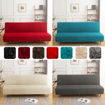 Copridivano per divano letto in tinta unita Copridivano futon ad alta elasticità Protezione per mobili lavabile in lavatrice rimovibile Decorazione della casa