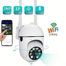 Wand-WiFi-Kamera 1080P HD Nachtsicht 2,4 G Hotspot 360 °   Drehen Sie die Diebstahlschutzmonitor, Sicherheitsüberwachung, intelligente Kamera für Telefon