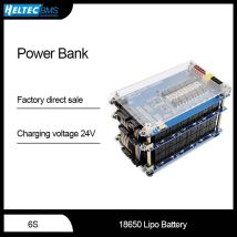 6S 24V Powerbank BMS Li-Ion Lithium 18650 Powerbank Überstrom 40A 24V Batteriemanagementsystem 18650 Lithium-Batteriekasten