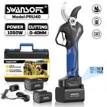 Cesoie da potatura a batteria Swansoft SW-PRU-40 con diametro di taglio della batteria 4Ah 40mm cesoia da potatura professionale a batteria