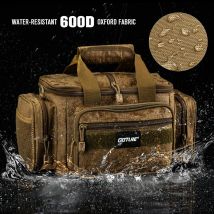 Goture Angeltaschen, wasserdicht, 600D Oxford-Stoff, hohe Kapazität, Aufbewahrung, langlebige Qualität, Angelausrüstung, Taschen für Herren, Outdoor-Tasche