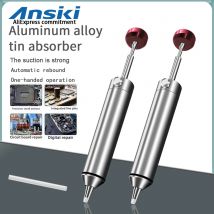 Pompa dissaldante in alluminio Aspirazione Pistola di stagno Penna a ventosa per saldatura Potente strumento di riparazione per saldatura di ferro a vuoto per componenti elettronici