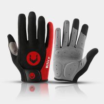 Un paio di guanti con tutte le dita Guanti da bici touch-screen traspiranti antiurto Guanti da equitazione su strada per mountain bike primaverili ed estivi
