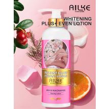 AILKE Skin Glowing Floral Body Lotion, Brightening, 24 Hours Moisturizing Cream, Silky Smooth Skin, For All Skin Types, 500ml
