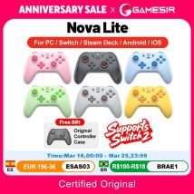 Gamesir Nova Lite Gamepads PC para Nintendo Switch 2 controlador Switch Steam Android iOS iPhone Control Hall efecto Joystick