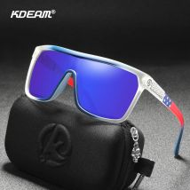 KDEAM Einteilige Form Männer Sonnenbrille Polarisierte Elastische Farbe Oberfläche Sonnenbrille Frauen Geeignet Langlebige Brille Cat.3