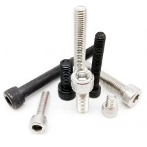 DIN912 M1,6 M2 M2,5 M3 M4 M5 M6 M8 Sechskant Innensechskant Innensechskantschraube 304 A2-70 Edelstahl Schwarz Güteklasse 12,9 Stahl