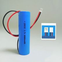 PH2.0 plug 18650 lithium ion rechargeable battery 3.7V 3000mAh with PCB for speakers, radios, headlights, toys, etc. 4.2V