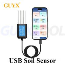 Tragbarer Daten speicher USB Typ C Bodens ensor 8 in1 Sensor mit App umfassender Sensor mit Typ-C-Port landwirtschaft lichen Tester Landwirtschaftliche Prüfgeräte sind für Bodentemperatur und