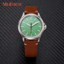 Milifortic S110 Pilot Automatikuhr für Herren, Saphir-AR-beschichtet, NH38, Sport-Luftfahrt-Armbanduhr, Feld, wasserdichte Militäruhr