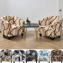 Kleine sofa abdeckung skins schutz einzigen sitz 1-seater stuhl abdeckung arm stuhl hussen für esszimmer floral gedruckt