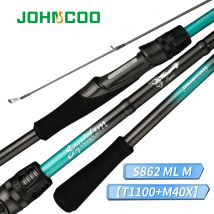 Johncoo Canna da pesca calamari leggera 83g 2,6 m Canna da pesca offshore Canna Egi Guide in titanio di alta qualità