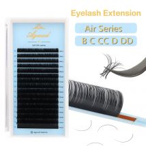 AGUUD Faux Mink Eyelash Extensions Individual Lash False Eyelashes Matte Black Russian Volume Soft Natural Lashes Makeup Cilia