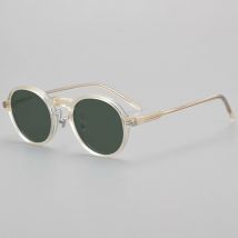 Japanische klassische polarisierte sonnenbrille für männer frauen retro runde sonnenbrille hochwertige acetat uv400 sonnenbrille