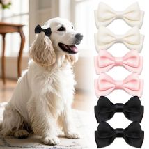 2PCS Pet Haar Clips Für Hunde Haustier Hund Bögen Mit Metall Clip Große Hund Bögen Haar Zubehör Hund Bowknots pet Liefert