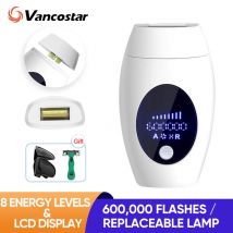 Vancostar lcd laser haaren tfernung blitz austauschbare lampe körper rasierer ipl epilator für frauen trimmer