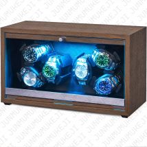6 Slots/3 Slots Uhrenbeweger für Automatikuhren Aufbewahrungsbox Automatischer Wickler Verwenden Sie USB-Kabel Mabuchi Mute Motro