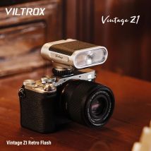Viltrox Vintage Z1 Mini Flash Camera Retro Flash Flash GN4012 Luce di riempimento a LED sulla fotocamera per Canon Nikon Sony Fuji DSLR Camera