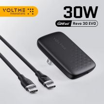 Caricabatterie rapido VOLTME ultrasottile da 30 W V-Dynamic & GaN Tech Caricatore USB C PD Caricatore compatto sottile di tipo C per iPhone 14 Pro Max/Galaxy