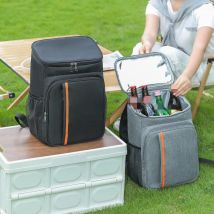 Borsa Termica Portatile da 18L, Contenitore per Alimenti, Zaino Isolato Durevole per Campeggio, Borsa Frigo in Oxford