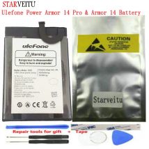Original Rugged Waterproof Battery for Ulefone Power Armor 14 Pro, 10000mAh, 6.52 "Mobile Phone Accessories