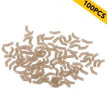 30/50/100 PCS Angelschnur Aligner Anti-tangle Haken Ärmeln Gebogene Haken Aligner Karpfen Angeln Haar Rig Zubehör
