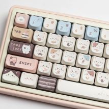 MAO Profilo Sea Salt Cat PBT Dye Sub Copritasti Simpatico cartone animato Keycap per Mx Switch Tastiera meccanica 6.25u 7u Spazio GMK67 Alice