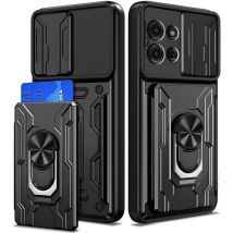 Cavalletto Armatura Caso Per Motorola Moto G56 G86 G35 G55 G75 G85 5G G05 G15 E15 Copertura Della Carta Tasca Anello Del Basamento Del Supporto Fundas Coque