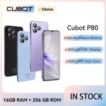 Cubot Global versión Android Smartphone P80, teléfono Android 13, 8 GB de RAM, 256 GB/512 GB de ROM, NFC, pantalla grande de 6,583", cámara de 48 MP