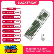 AUSDOM Hola111 tastiera meccanica 2.4G Wireless Gaming Esports tastiera Home Office 111 tasti completi TTC PBT Keycaps per PC Windows