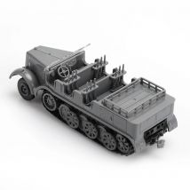 1/72 WWII Deutsches SDKFZ7 Half Track Gepanzertes Transportfahrzeug 4D Kunststoff Montieren Automodell Spielzeug