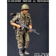 Harzfigur im Maßstab 1:35, Modellbausatz, Hobby, Miniatur, Vietnam, US-Infanterie, zweite Klasse, unmontiertes und unbemaltes Diy-Diorama-Spielzeug