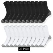 10/20/30 paia di calzini classici da uomo calzini sportivi unisex per uomo che corrono basket antiscivolo calzini da uomo traspiranti per esterni